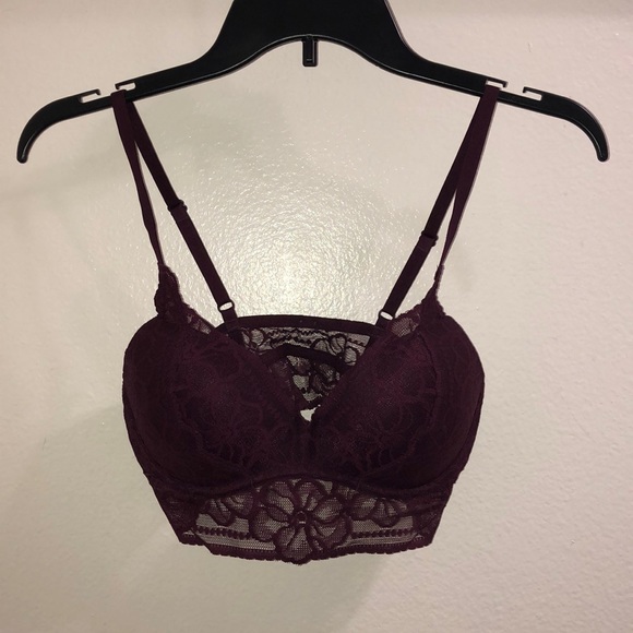 PINK Victoria's Secret Other - Victoria’s Secret / Pink - Maroon Lace Bralette!